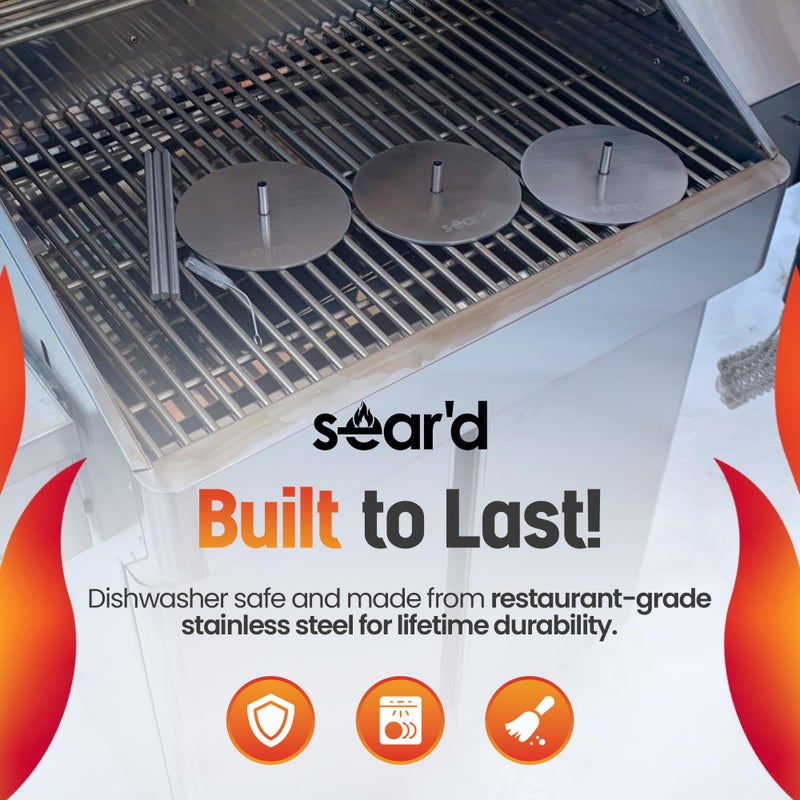 SEAR'D Stainless Vertical Skewer Barbecue Spit Skewer Grill BBQ - Great for Tacos Al Pastor, Shawarma, Brazilian Churrasco, Whole Chickens and Many Other Delicious Dishes! - Image 5